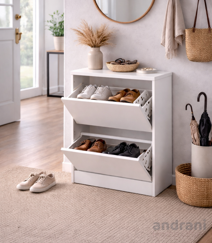 Компактен шкаф за обувки