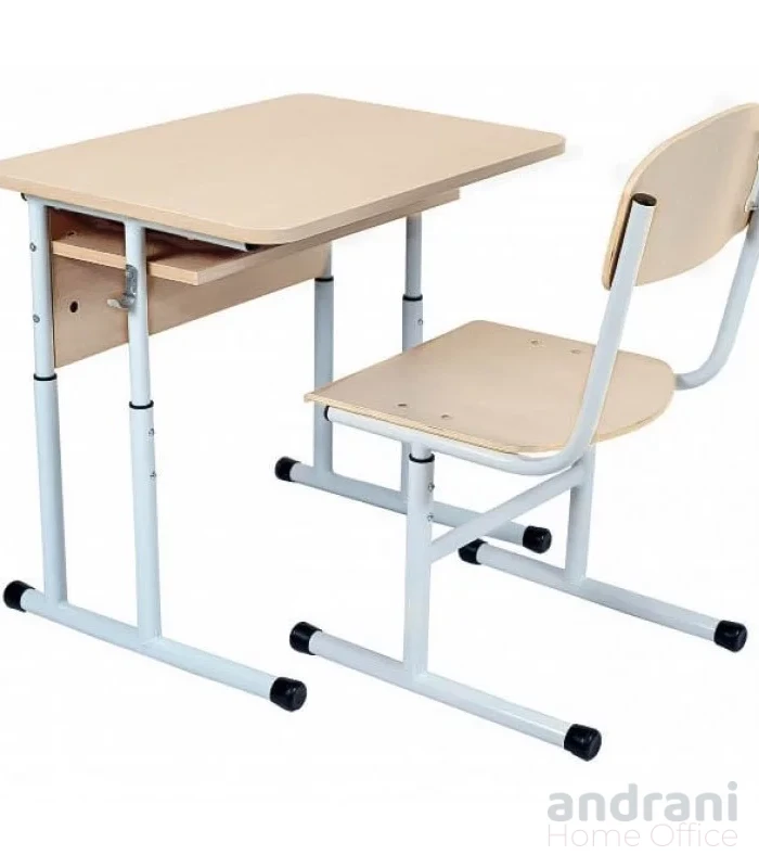 Едноместен комплект училищни мебели