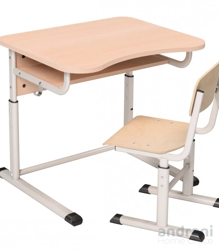 Едноместен комплект училищни мебели