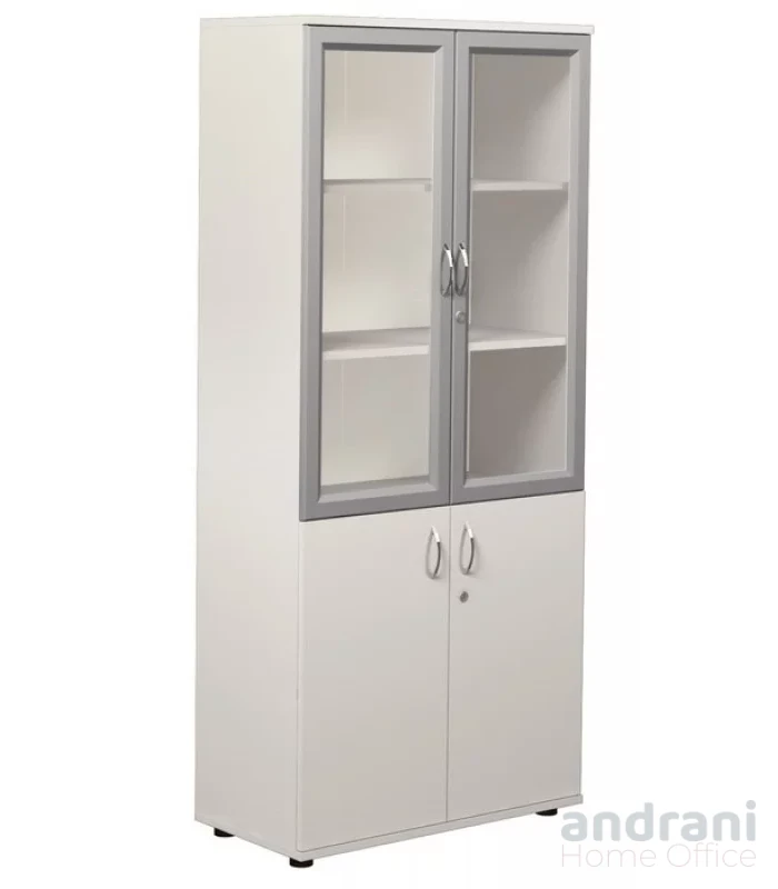 Шкаф с 2 стъклени врати