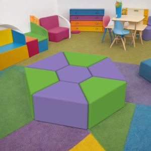 Комплект пуфове Цвете