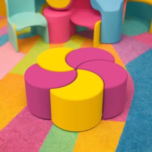 Комплект пуфове Дъга